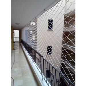 Kare Safety 1.70X3 M Balkon Filesi Merdiven Filesi Güvenlik Filsei Yüksek Mukavemetli