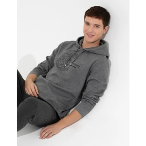 Pierre Cardin  Erkek Gri Melanj Sweatshirt 50258326-VR086