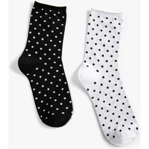 Puantiyeli 2'li Soket Çorap Seti