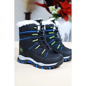 1475 Anatomik Tabanlı Çocuk Kar Botu - NKT01475-SIYAH Sax-26