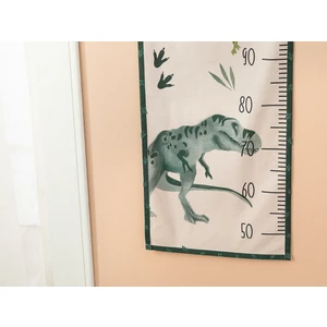 English Home Dinosaurs World Askılı Çocuk Boy Ölçer Bej