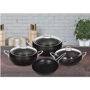 Cvs  Parça  Granit Tencere Seti Yanmaz Yapışmaz(18cm-22cm-26cm+26cm) DN 20008