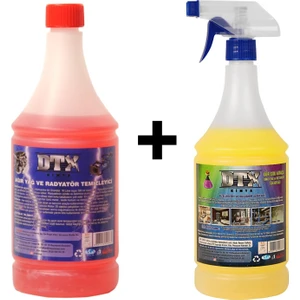 Dtx Kimya Oto Kalorifer ve Petek Temizleme Sıvısı 1 Lt Ixir Çok Amaçlı Temizleme Solisyonu 1 Lt