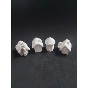 E Hobici  Dekoratif Kış Evleri 4 Lü Set