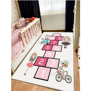 Seksekçocuk Oyun Halısı Kaymaz Makinede Yıkanabilir Eğitici Bebek ve Çocuk Odası Halısı Oyun Matı