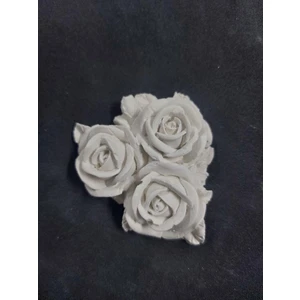 E Hobici  Üçlü Büyük Güller 10X7CM