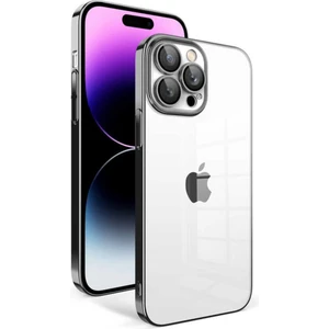 iPhone 14 Pro Max Kılıf Kamera Korumalı Renkli Çerçeveli Garaj Kapak