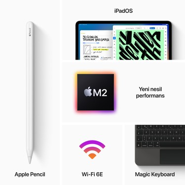 iPad Pro第4世代11インチWi-FiモデルApple Pencil付き Apple iPad Pro 4.Nesil 2TB 11 Wi-Fi Tablet - MNXN3TU/A Fiyatı