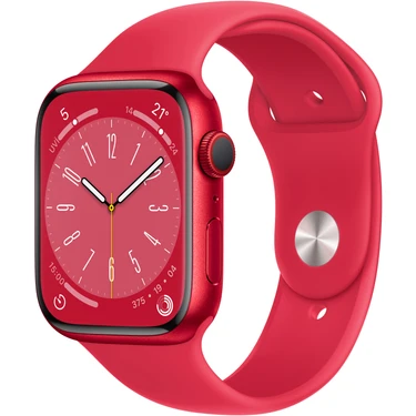 Apple Watch Series 8 Gps 45MM (Product)Red Aluminium Case With (Product)Red Sport Band - Regular