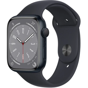 Apple Watch Series 8 Gps 45MM Midnight Aluminium Case With Midnight Sport Band - Regular