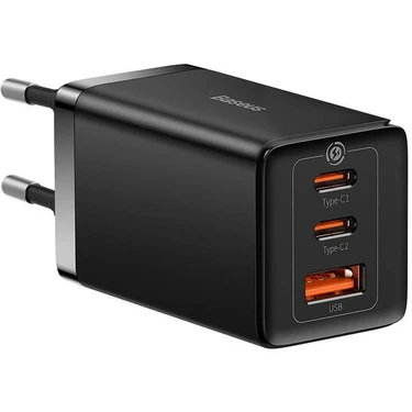 Baseus Gan5 Pro 65W Hızlı Telefon Tablet Macbook Pro Şarj Aleti +100W Type C Şarj Kablosu