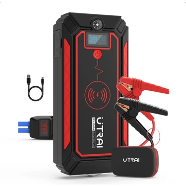 Ütraı Jstar 4 24000 Mah 2500A Jump Starter Taşınabilir Akü Takviye Cihazı ( Kablosuz Şarj + Pusula