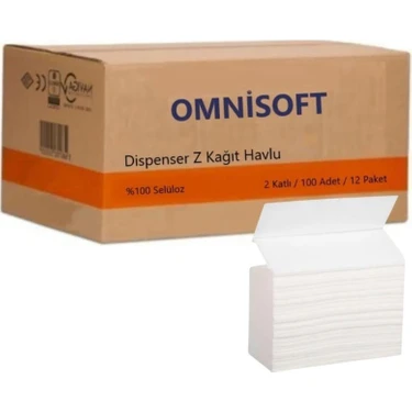 Omnisoft Z Katlı Dispenser Kağıt Havlu 100 x 12