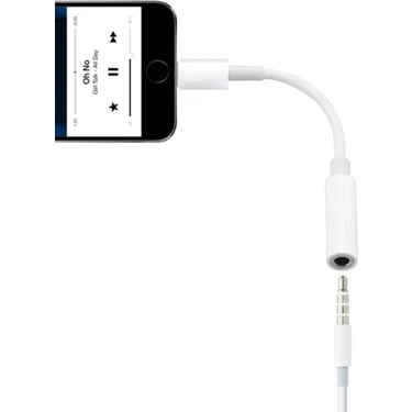 Airstorr Apple iPhone 7 8 Plus x 11 12 13 Pro Uyumlu Lightning Kulaklık Çevirici Aux Dönüştürücü