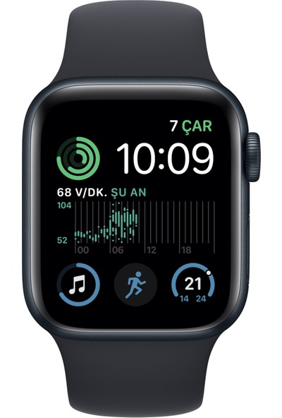 Apple Watch Se Gps + Cellular 40MM Midnight Aluminium Case With Midnight Sport Band - Regular MNPL3TU/A