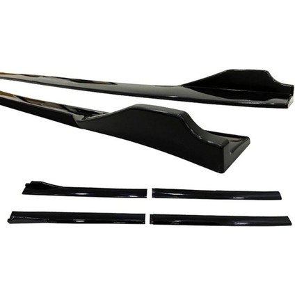 Mercedes cl Serisi 1996-1998 Piona Black Şeritli Ön Lip ve Yan Marşpiyel Seti Piona Black modelleri