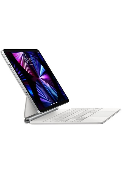 MJQJ3TQ/A Turkısh Q Magıc Keyboard Generatıon 3 White For IPAD Pro 11''