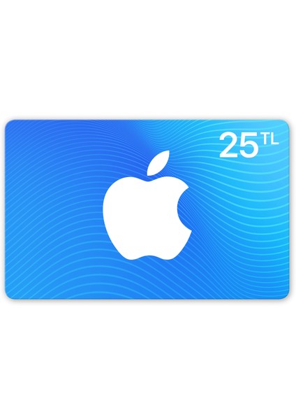 25 TL Tutarında App Store & iTunes Hediye Kartı