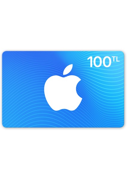 100 TL Tutarında App Store & iTunes Hediye Kartı