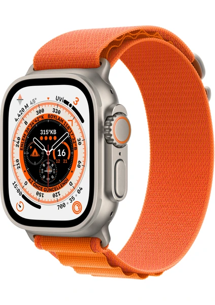 Watch Ultra Gps + Cellular, 49MM Titanium Case With Orange Alpine Loop - small MNHH3TU/A