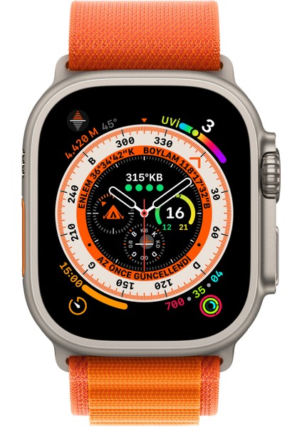 Watch Ultra Gps + Cellular, 49MM Titanium Case With Orange Alpine Loop - small MNHH3TU/A