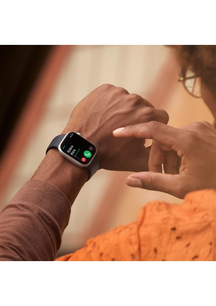 Watch Series 8 Gps + Cellular 45MM Silver Aluminium Case With White Sport Band - Regular MP4J3TU/A indirimleri