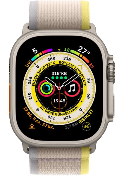 Watch Ultra Gps + Cellular, 49MM Titanium Case With Yellow/beige Trail Loop - s/m MNHK3TU/A