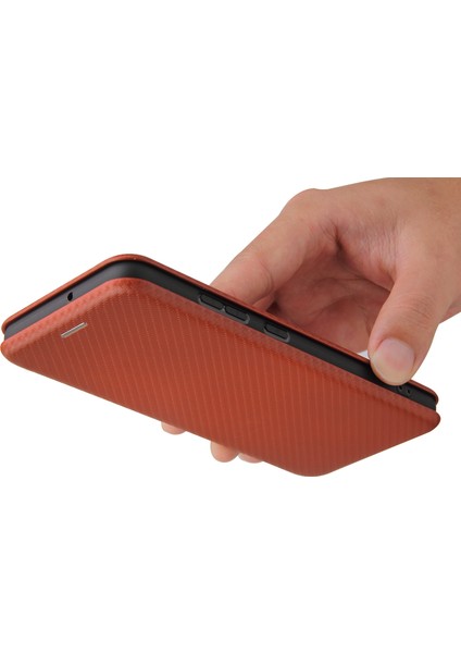 Samsung Galaxy A32 4g Için Otomatik Emilmiş Stand Karbon Fiber Doku Deri Kabuk Kapağı Eu Versiyonu (Yurt Dışından) modelleri