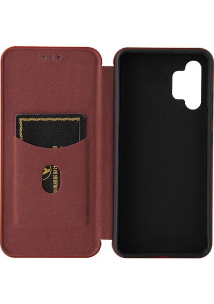 Samsung Galaxy A32 4g Için Otomatik Emilmiş Stand Karbon Fiber Doku Deri Kabuk Kapağı Eu Versiyonu (Yurt Dışından) indirimleri