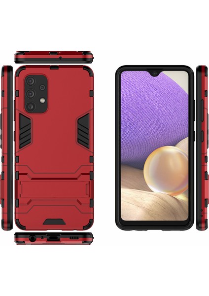 Samsung Galaxy A32 4g Için 1 Pc + Tpu Hibrit Kapak Koruyucu Kickstand Tasarım 2 Eu Versiyonu (Yurt Dışından) fırsatları