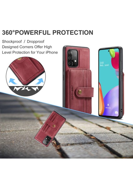 Samsung Galaxy A32 4g Için Jeehood Eu Versiyonu 2-1 Arada Tasarım Deri Kaplı Tpu Kapak Cüzdanı Rfıd Engelleme Önleyici Telefon Kasası (Yurt Dışından) fırsatları