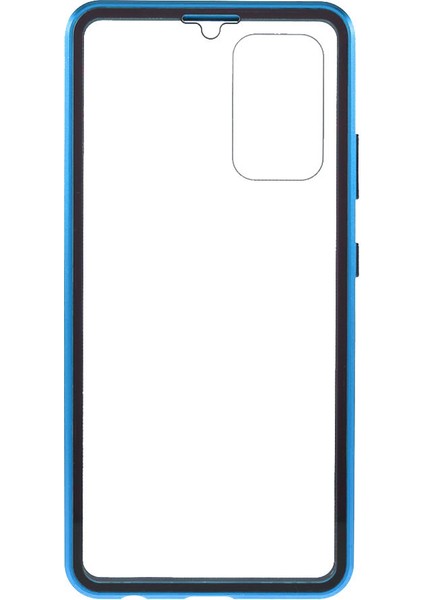 Tam Kapsama Manyetik Adsorpsiyon Metal Çerçevesi + Samsung Galaxy A32 4g Eu Versiyonu Için Çift Taraflı Ultra Net Temperli Cam Telefon Kabuğu (Yurt Dışından)