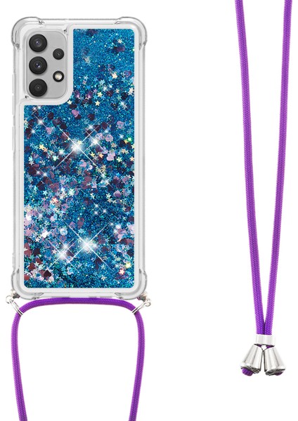 Samsung Galaxy A32 4g (Abd Sürümü) Için Kayış Ile Yüzen Hızlı ve Parlak Parıltılı Cep Telefonu Tpu Kapağı (Yurt Dışından) fiyatları