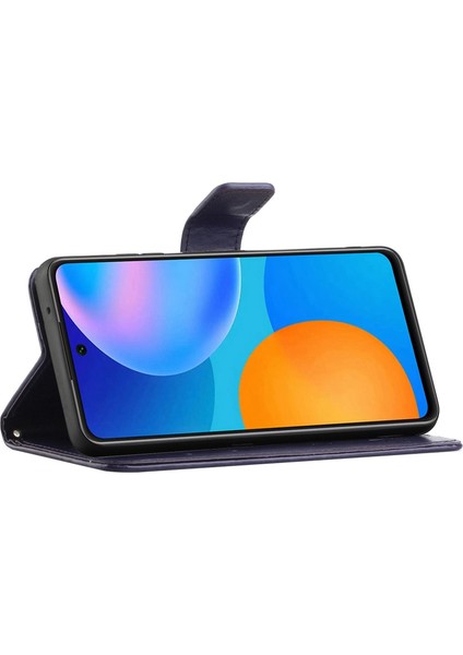 Baskı Kelebek Çiçek Deri Cüzdan Samsung Galaxy A32 4g Için Telefon Kapağı (Yurt Dışından)