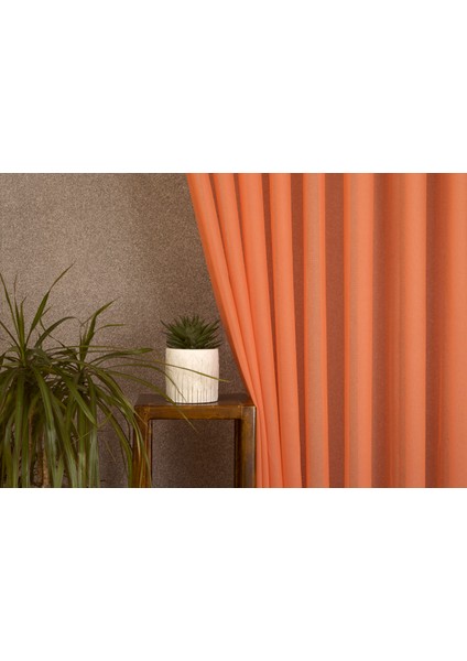Etamin Tül Turuncu 1-2 Seyrek Pile 400X260