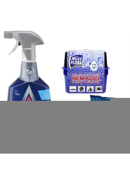 Küf Temizleyici 750 ml + Miss Flora Nem Alıcı 450 G  + Nem Alıcı Yedek 450 G