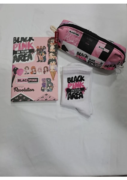 GC GÖKHAN CLUB Blackpink Defter Kalemlikçorap