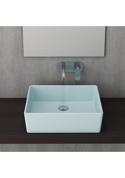 Bocchi Milano Çanak Lavabo 50 Cm Mat Buz Mavi 1215-029-0125