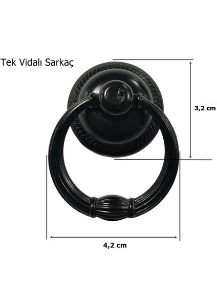 Nobel Halka Sarkaç Tekli Kulp Siyah fiyatları
