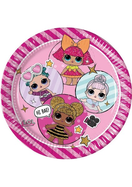 LML8556 Balonevi, L.o.l. Sürpriz, 8 Adet Kağıt Tabak, 23 cm modelleri