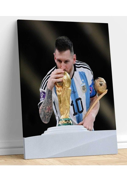 Fifa Dünya Kupası Katar 2022 - Messi Dünya Kupası Kanvas Tablo fiyatları