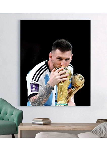 Fifa Dünya Kupası Katar 2022 - Messi Dünya Kupası Kanvas Tablo