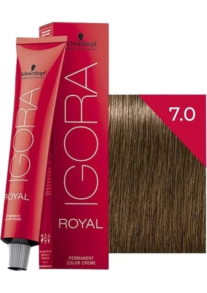 Schwarzkopf Igora Royal Saç Boyası 7-0  Kumral 60 ml