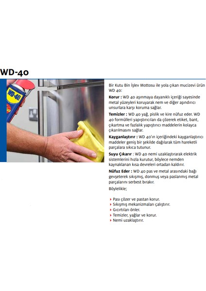 Wd-40 Çok Amaçlı Pas Sökücü Yağlayıcı Sprey 200 ml 9'lu Paket modelleri