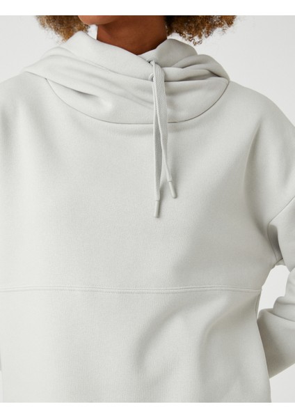 Kapüşonlu Basic Sweatshirt Oversize