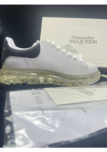 Alexander Mcqueen Beyaz Logolu Erkek Deri Sneaker