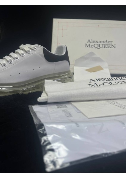 Alexander Mcqueen Beyaz Logolu Erkek Deri Sneaker