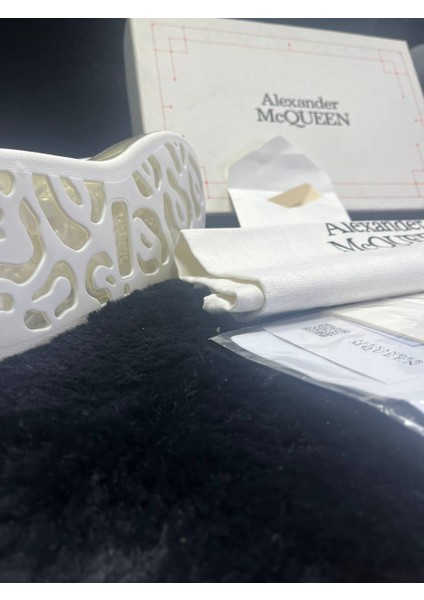 Alexander Mcqueen Beyaz Logolu Erkek Deri Sneaker