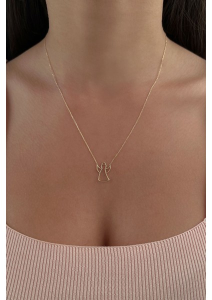 14 Ayar Altın Melek Kolye modelleri