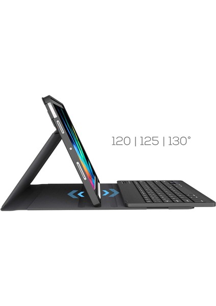 Apple iPad Air 4/5 Nesil 10.9 inç iPad Air 11 inç Uyumlu Bluetooth Klavyeli Kılıf Standlı modelleri